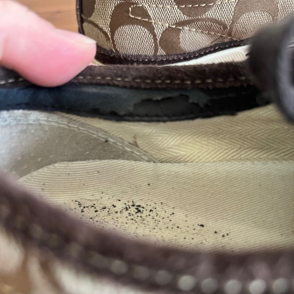 Coach Brad Signature C Monogram Canvas Sneakers Brown Khaki Q900 Mens 10M - Picture 8 of 9